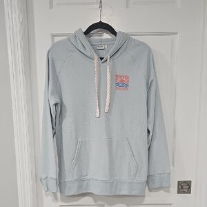 Rhythm Sky Blue Hoodie with Pink and Blue Logo